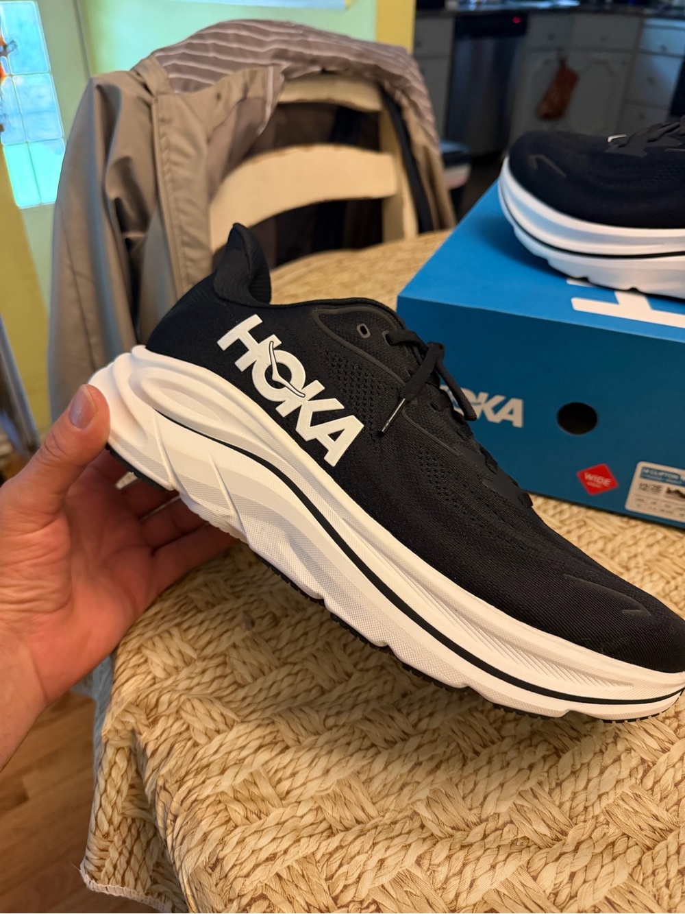 HOKA CLIFTON 10s sz 12 m 2e wide new in box $160 retail price!! - Picture 2 of 4
